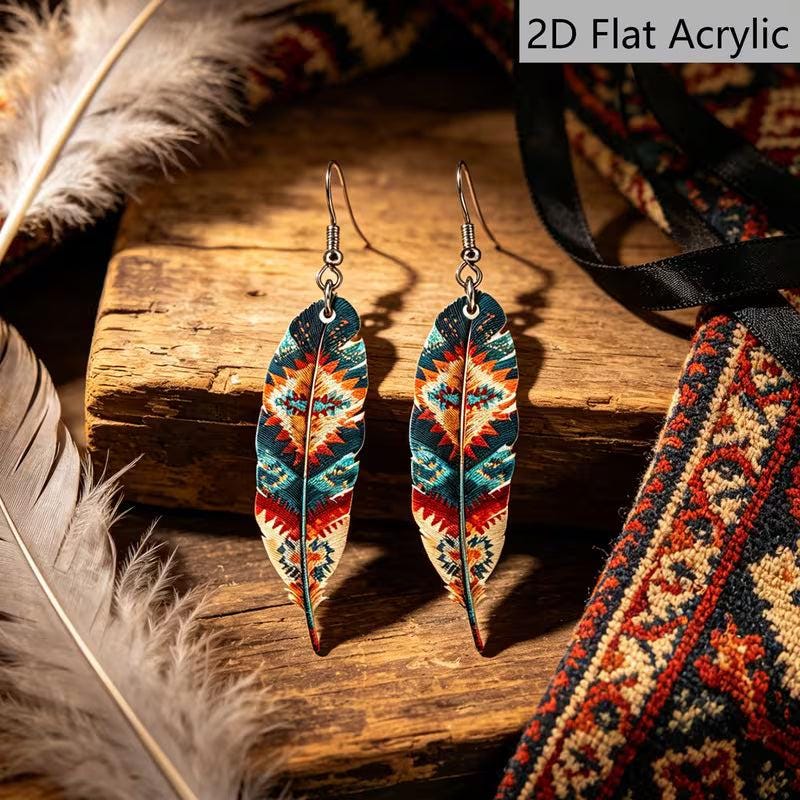 Native Print Earrings